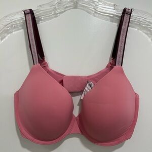 Victoria's Secret Pink Bra with Burgundy Straps